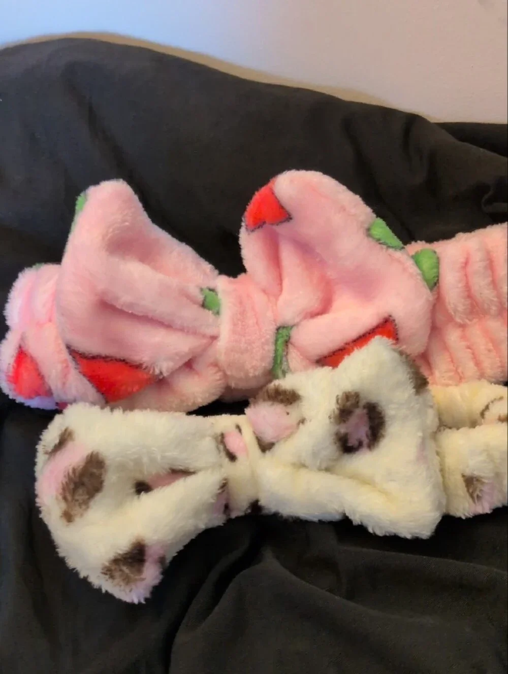 Spa Headbands- Pink & Cream